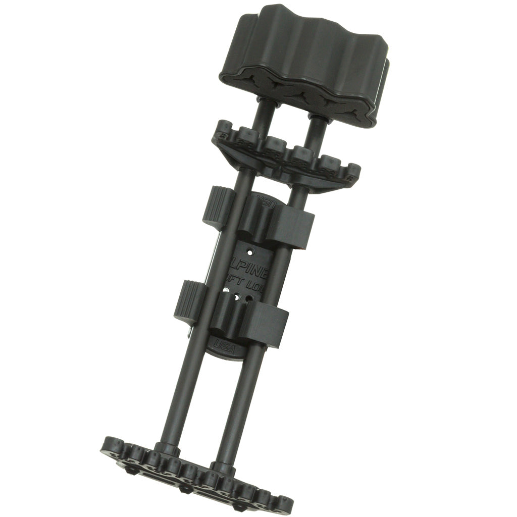 Alpine Soft Loc Classic 5 Arrow Quiver in Black - Front View