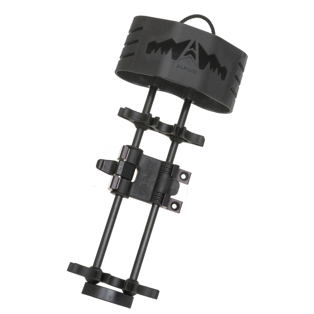 Alpine Waypoint 4 Arrow Quiver in Black - Front View