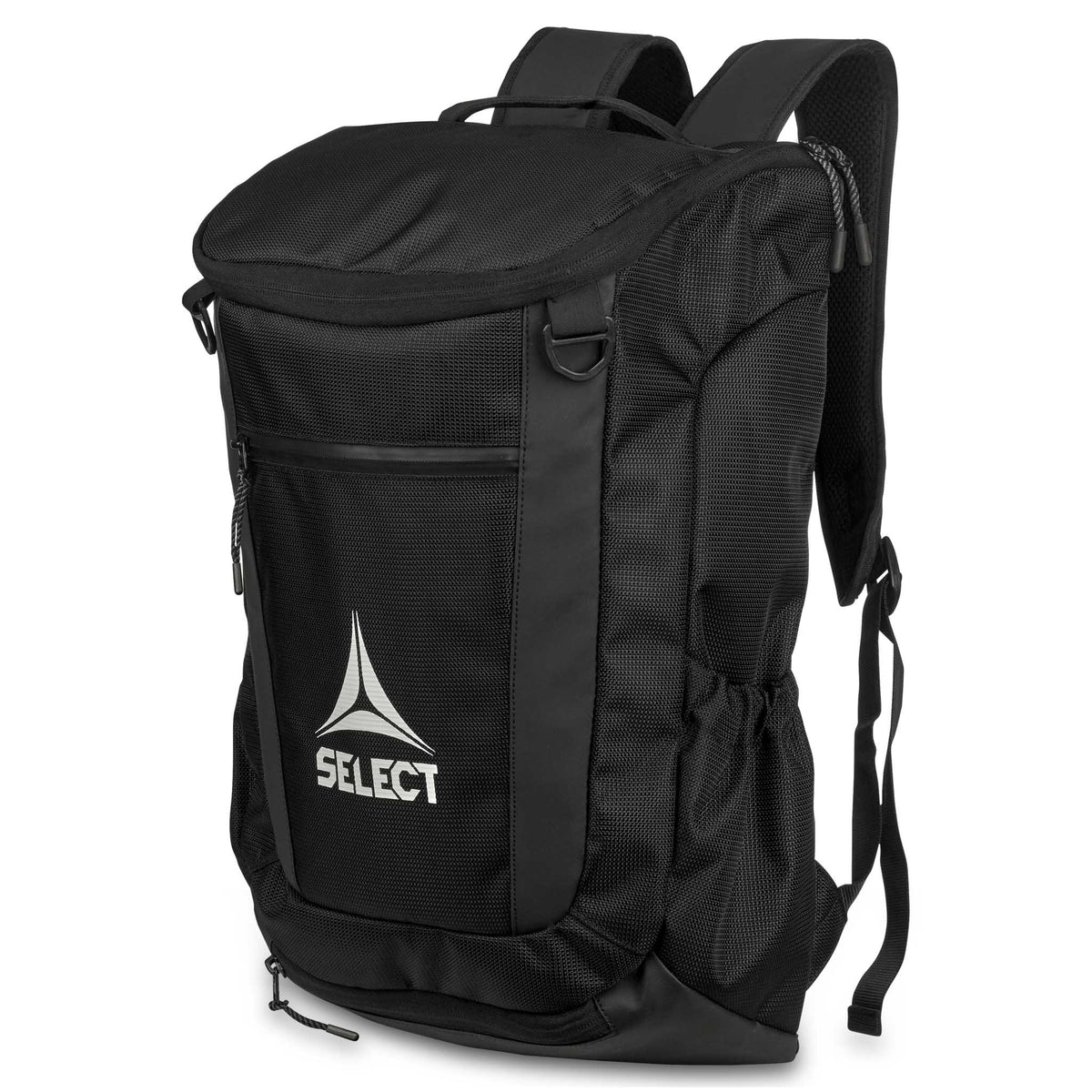 Select Backpack with Ball Net v25, 23L Training Backpack in Black - Front View