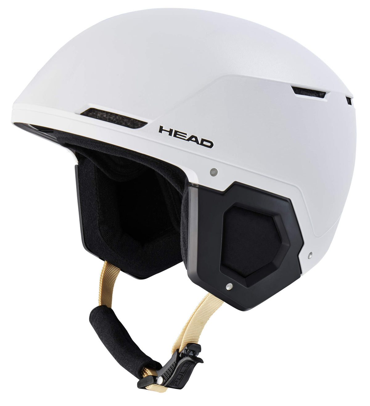 HEAD CHARTER JR Kids Ski Helmet, White in White - front side view