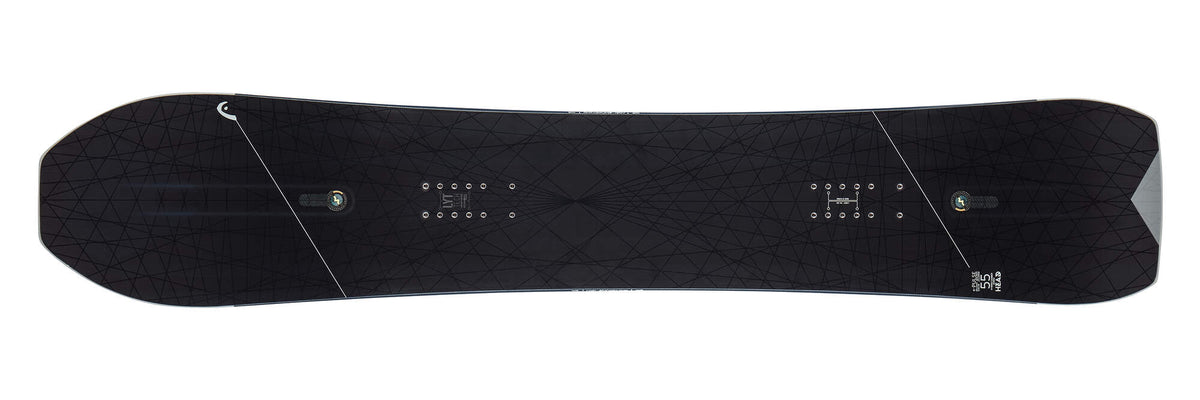 HEAD e-PULSE LYT All-Mountain Snowboard, 146 cm in Black - top view
