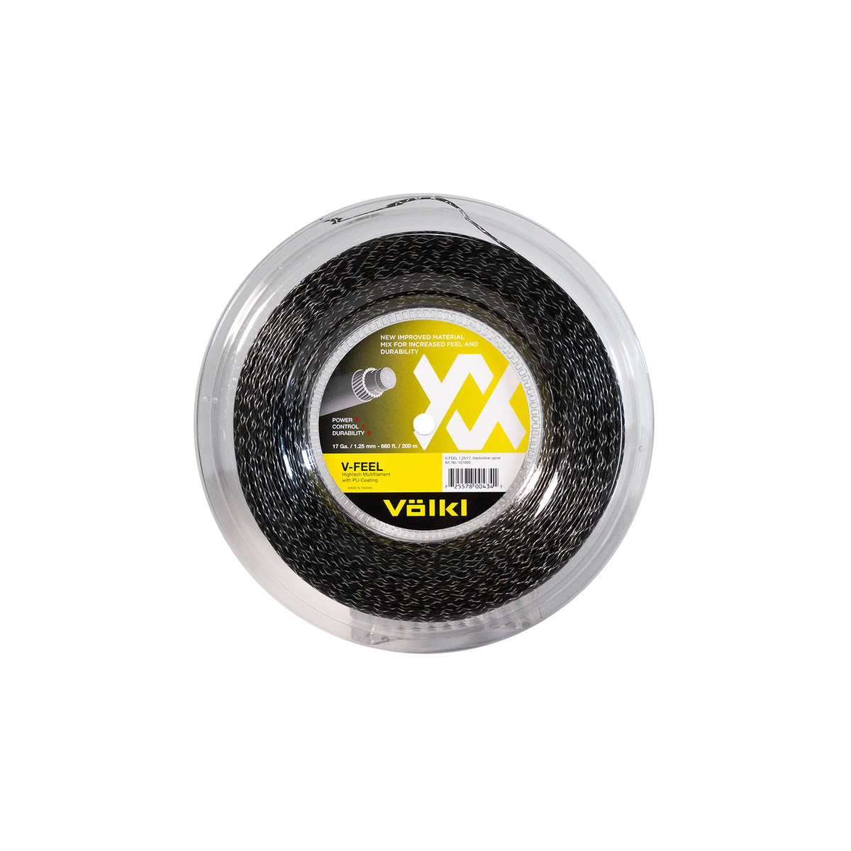 Volkl V-Feel 17 Reel Black Multifilament Tennis product image