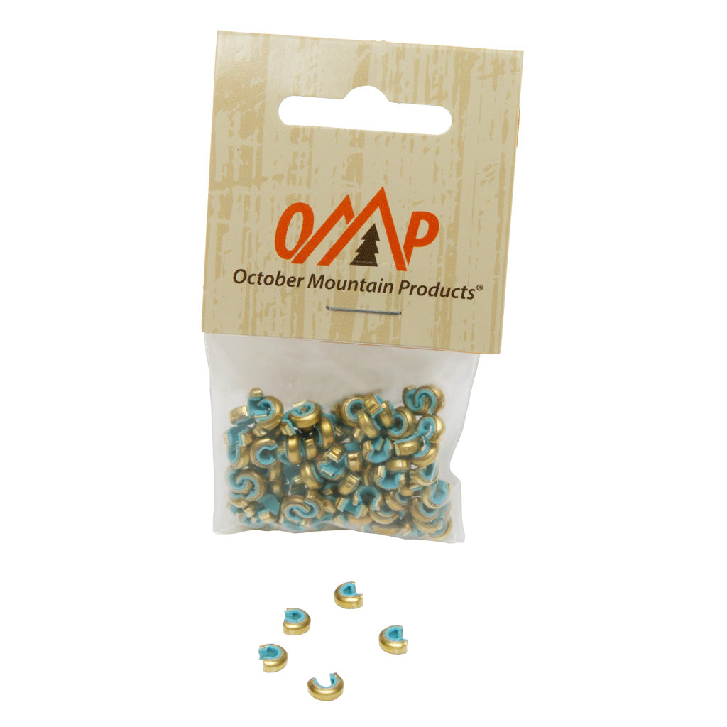 October Mountain Nock Sets in Target Blue 100 pk - Front View