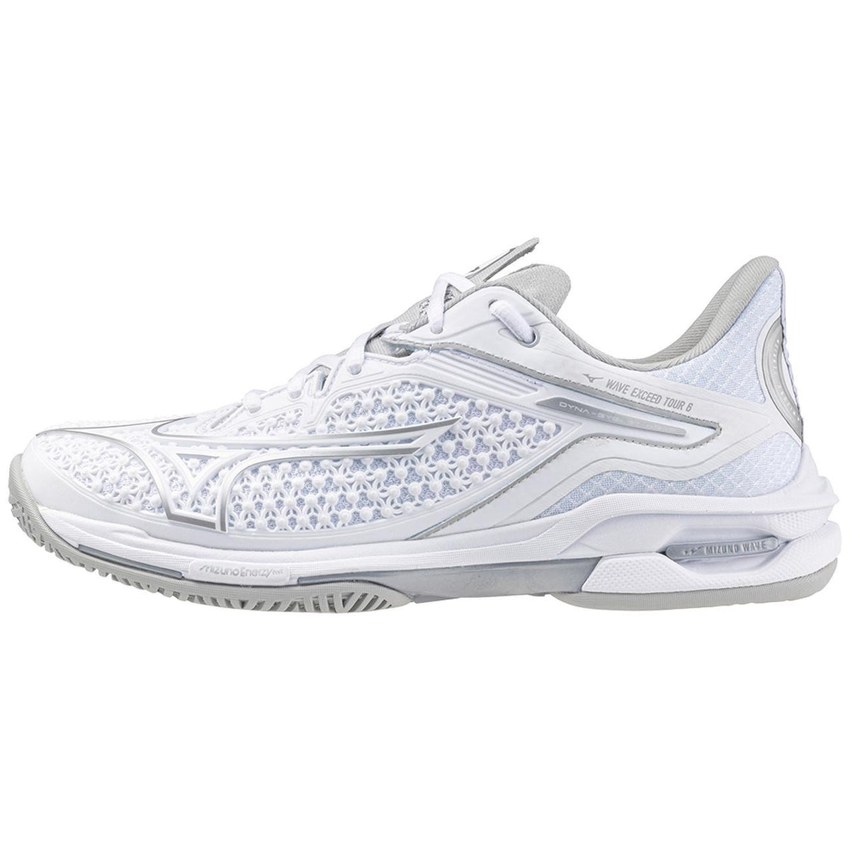 Mizuno Wave Exceed Tour 6 Clay Women's Tennis Shoe, White-Silver in White-Silver - product image