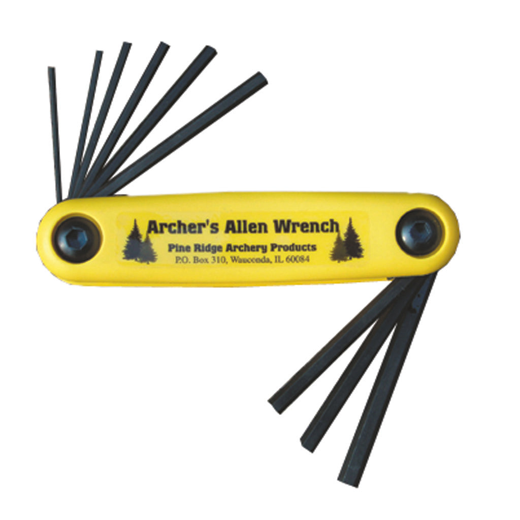 Pine Ridge Allen Wrench Set in .050 - 3/16 in. - Front View