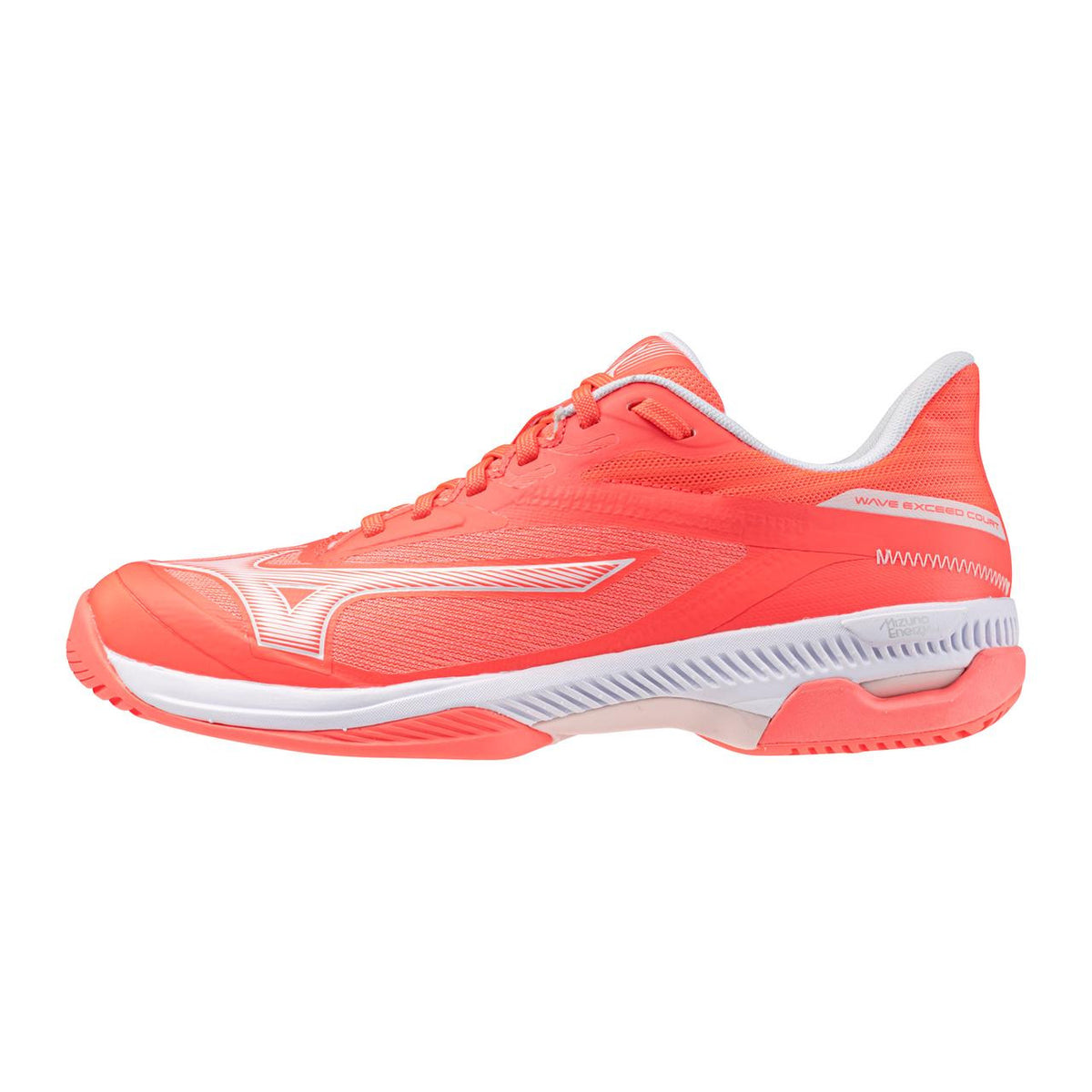 Mizuno Wave Exceed Court AC Women's Tennis Shoes in Striking Coral-White - product image