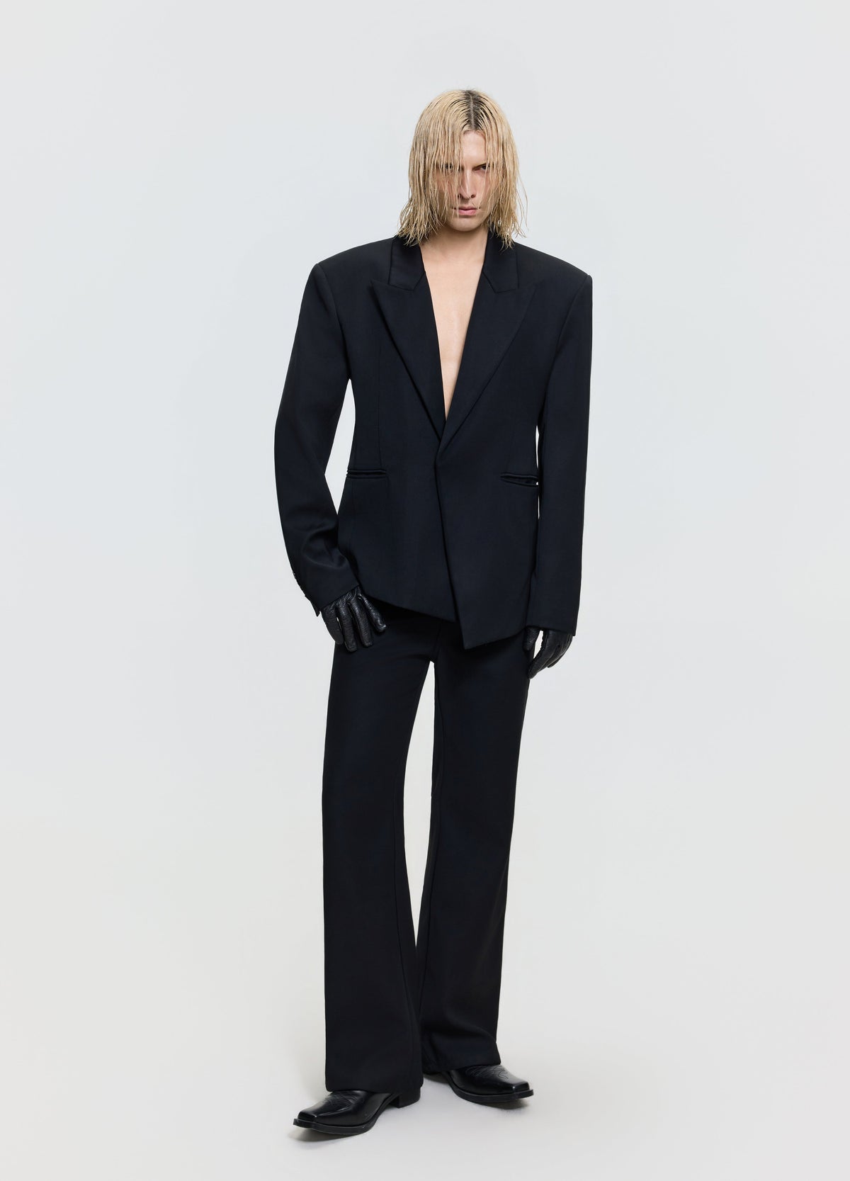 26FW ASYMMETRIC PEAK BLAZER