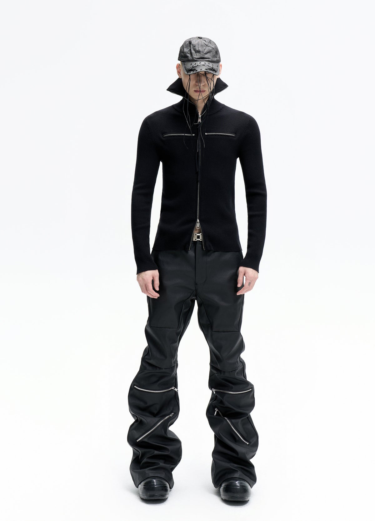 25FW DUAL-ZIP HIGH NECK KNIT