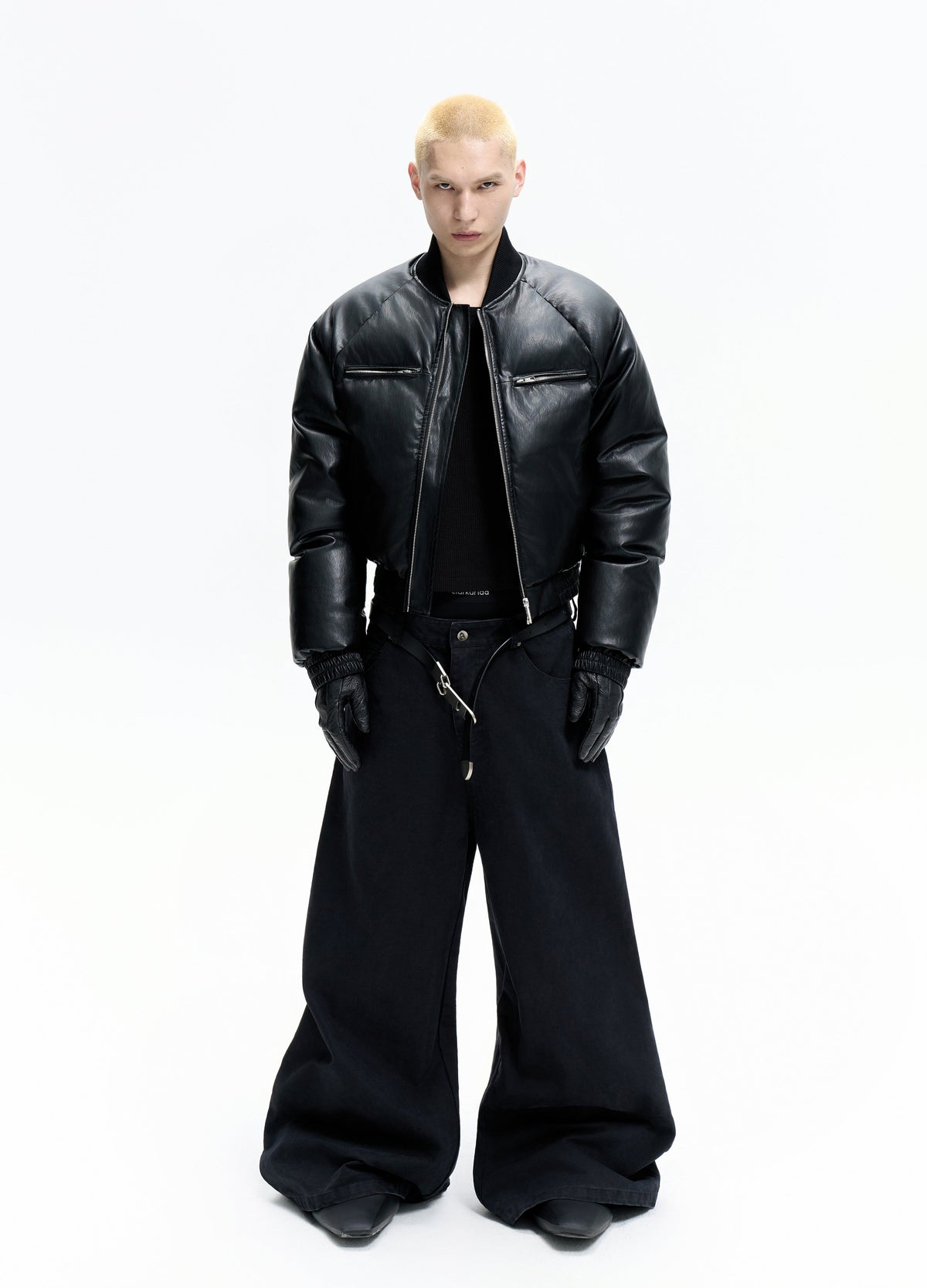 25FW LEATHER PUFFER BOMBER
