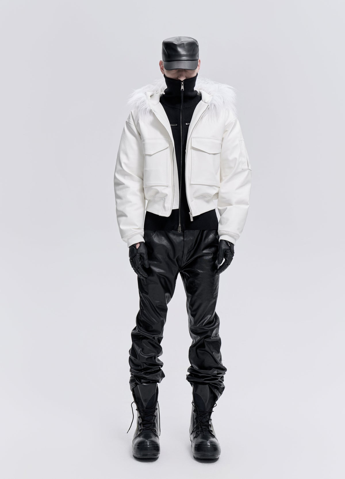 25FW WHITE FUR PARKA DOWN