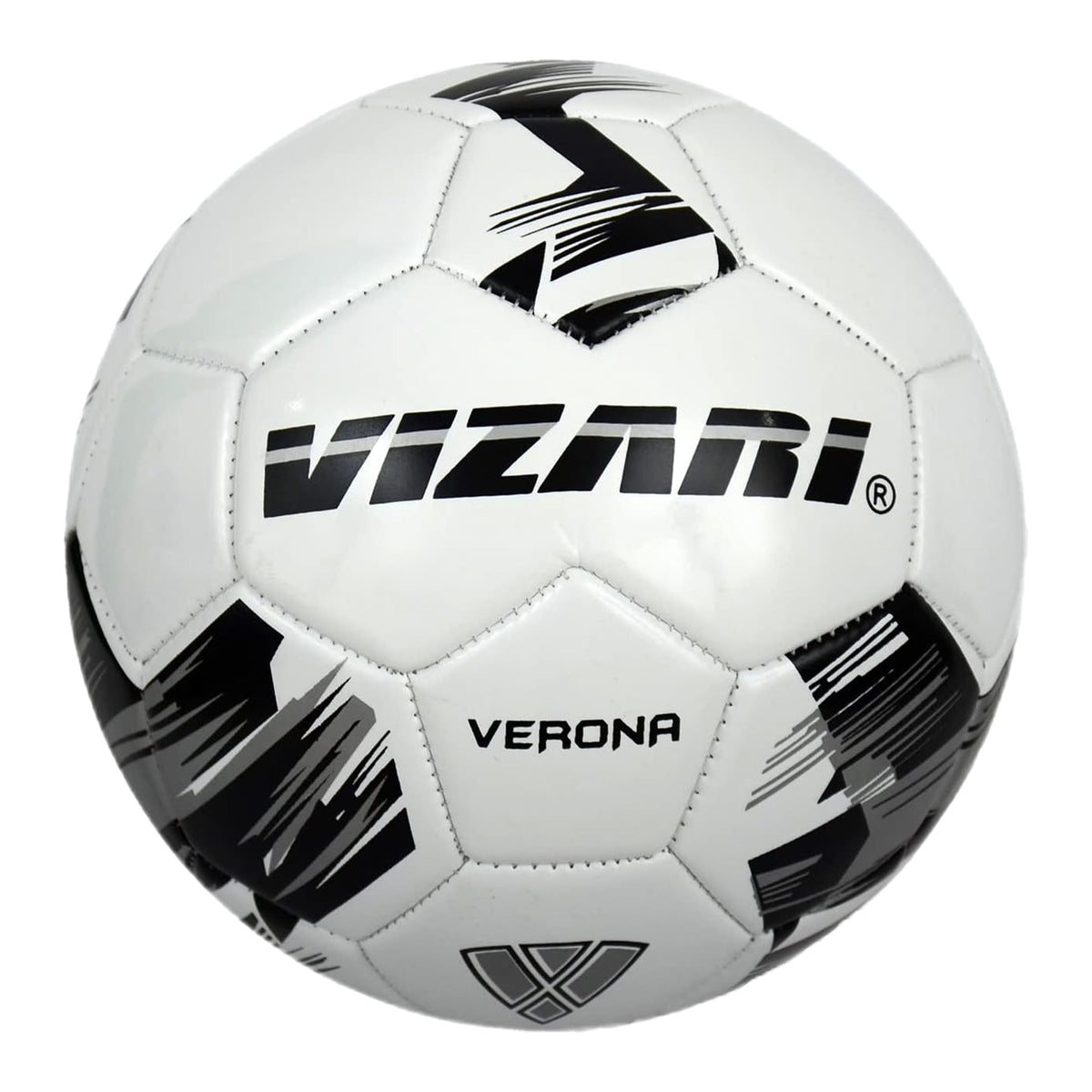 Vizari Verona Soccer Ball – White/Silver/Black