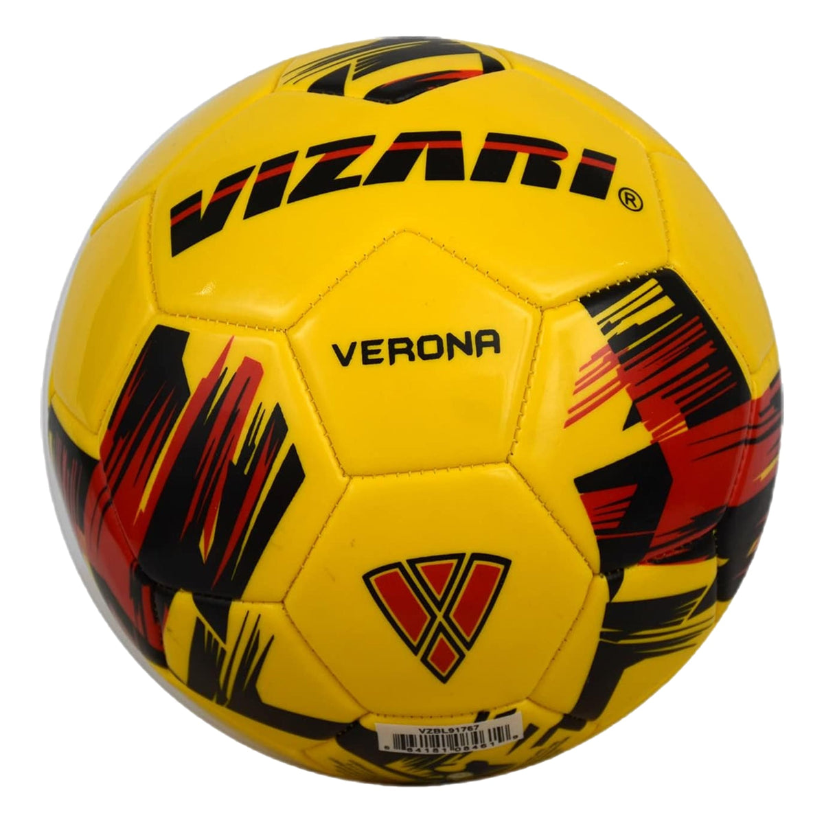 Vizari Verona Soccer Ball – Yellow/Black/Red