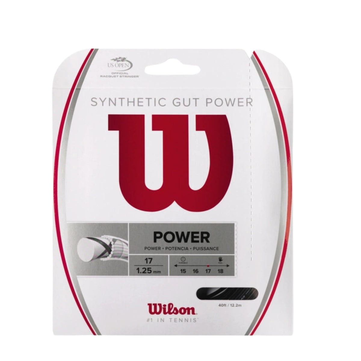 Wilson Synthetic Gut Power 17 Tennis String - Set