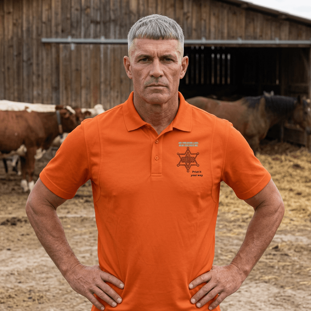 Personalize Sport Polo Shirt, Men's Polo Ranch Shirt,