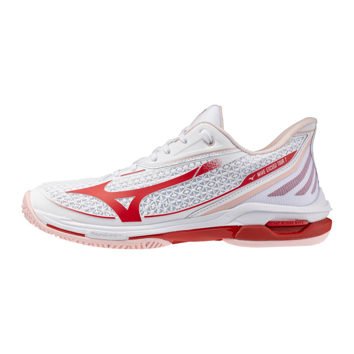 Mizuno Wave Exceed Tour 7 AC Women's Tennis Shoe in White-Fiery Red - product image