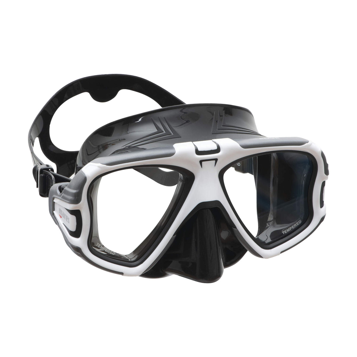 Mares Edge Diving Mask in Gray/White/Black - front view