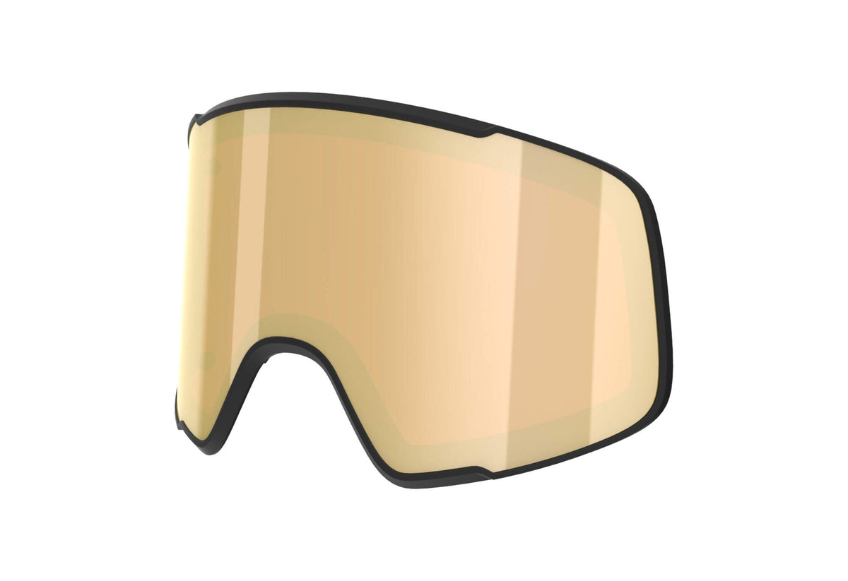 HEAD HORIZON Replacement Goggle Lens, 5K Gold - front view