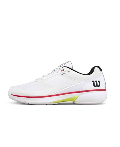 Wilson Rush Lite 5 Tennis Shoes, White/Black/Infrared product image