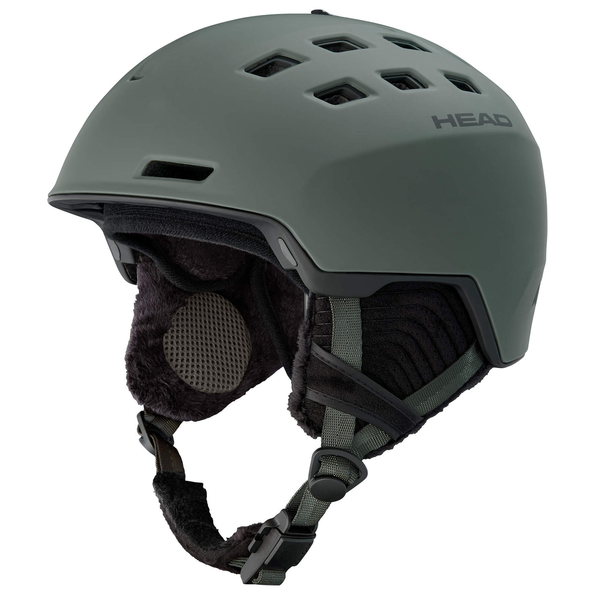 HEAD REV Ski Helmet, Night Green, Size XS/S in Night Green - front side view