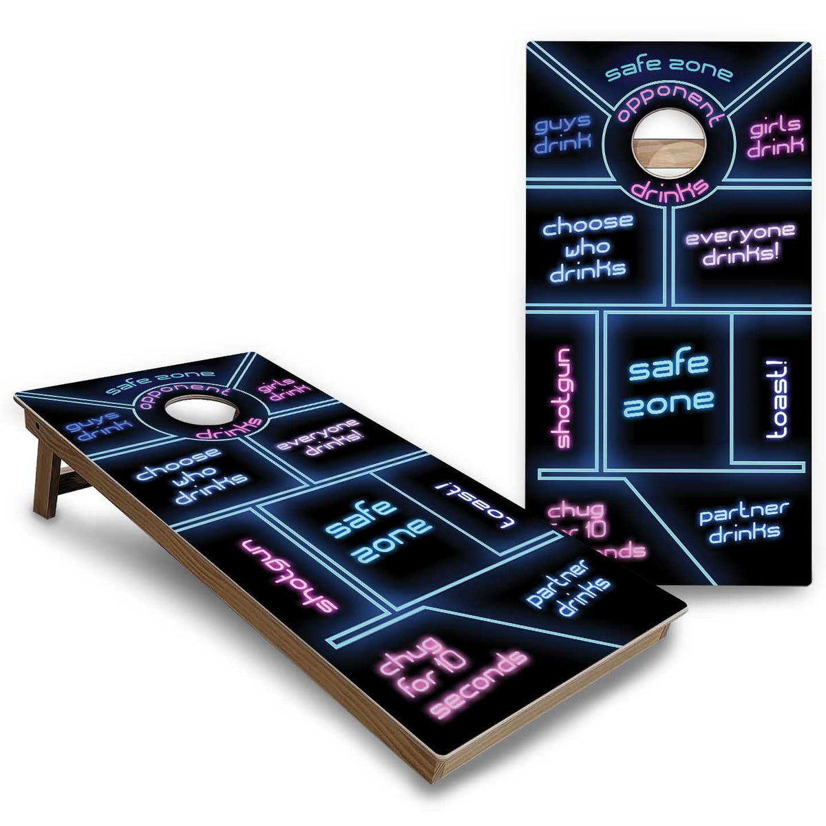 Drinking Game Cornhole Boards - Backyard Series