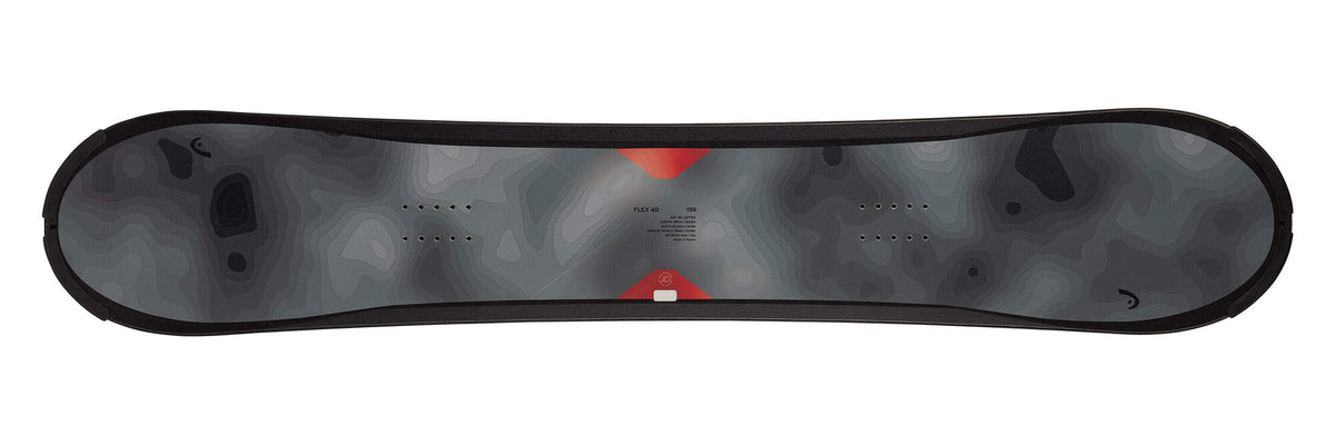 HEAD FLEX 2.0 4D Snowboard with FutureDisc in Black - top view