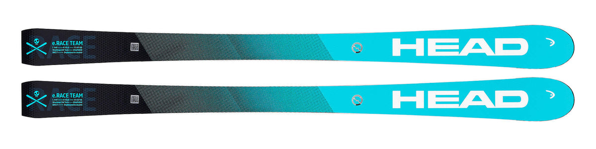 HEAD Worldcup e.Race Team Junior Race Skis, Black/Blue in Black - top view