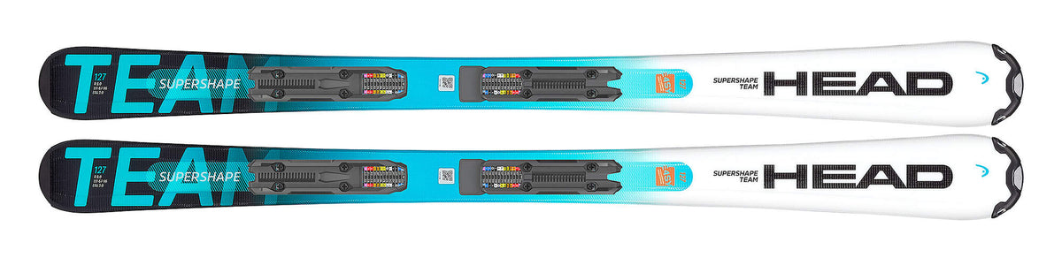 HEAD Supershape Team Easy R Junior Skis, JRS R Base, White/Blue - top view