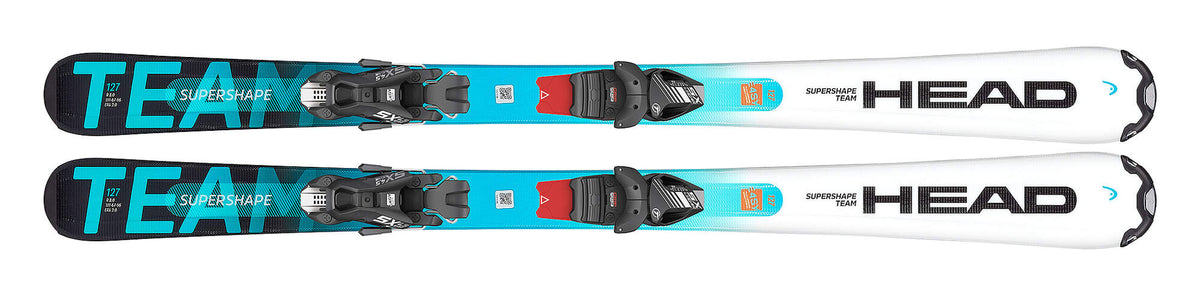 HEAD Supershape Team Easy HRS Kids Skis, Red Triangle - top view
