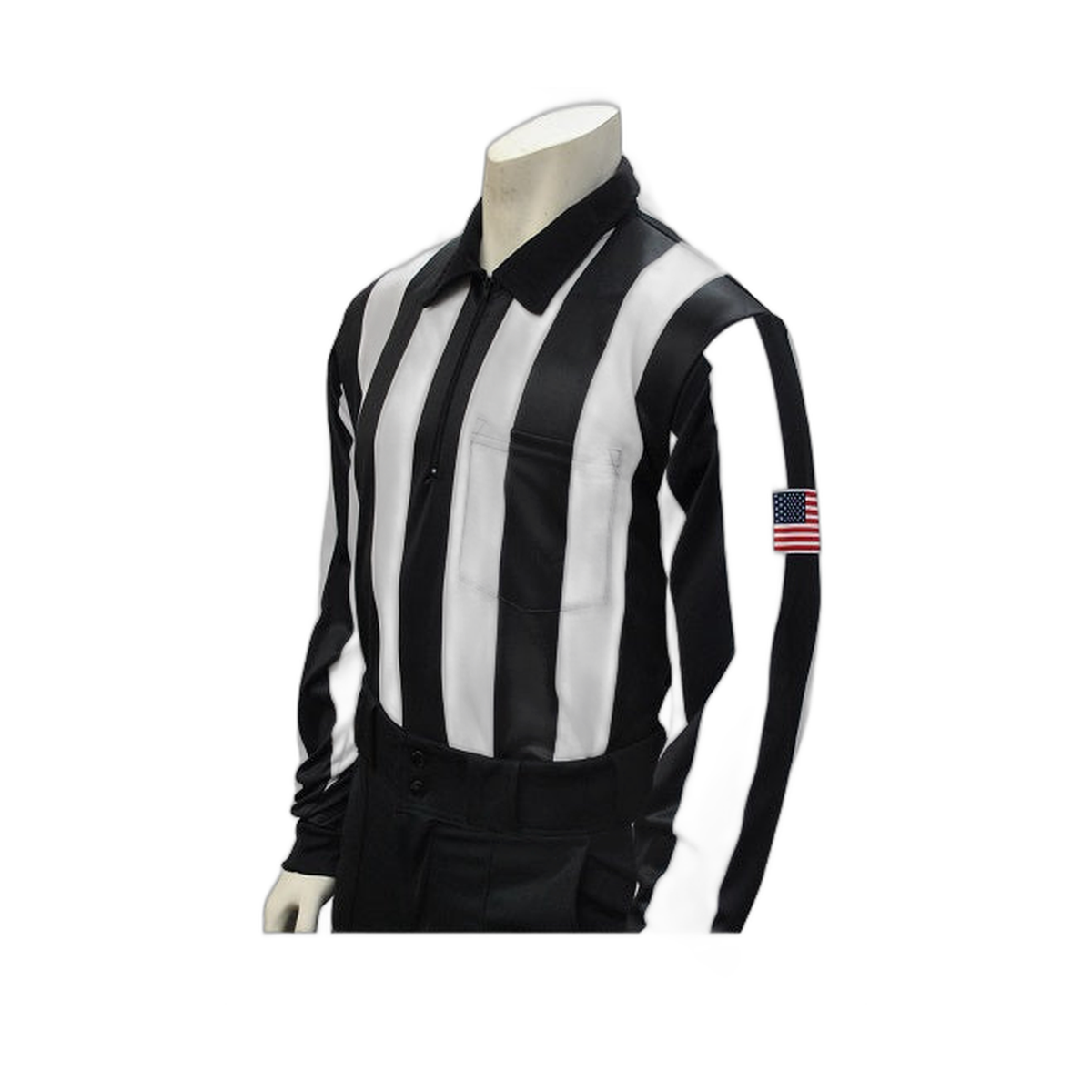 Smitty USA-138-NJ NJSIAA Referee Long Sleeve Shirt Football Lacrosse USA Flag product image