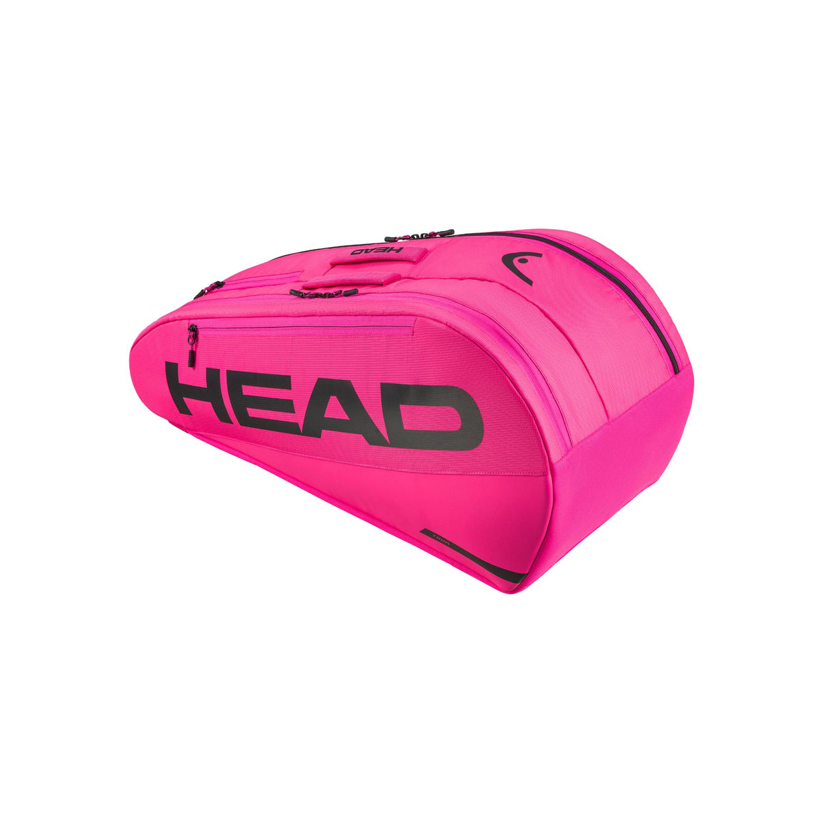 HEAD Tour Racquet Bag M in vivid pink with large black HEAD logo displayed on a white background.