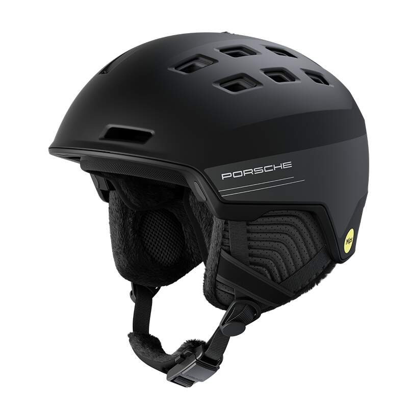 HEAD PORSCHE REV MIPS Ski Helmet, Black in Black - side view
