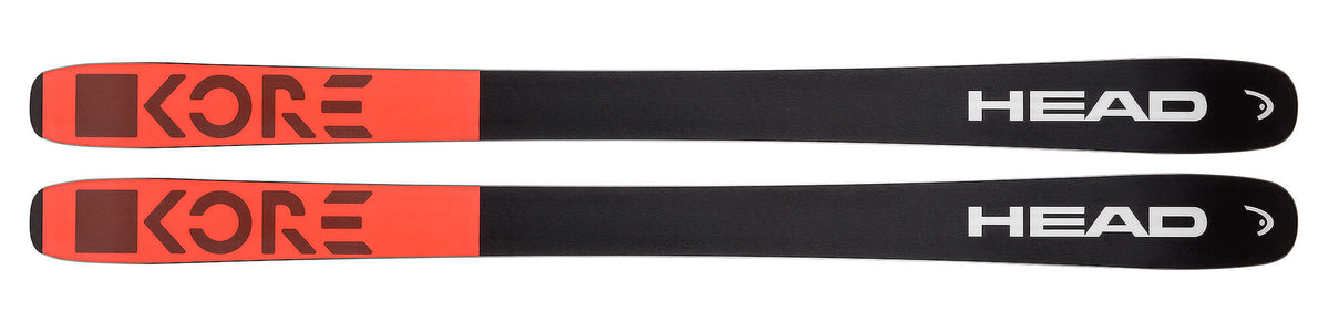 HEAD KORE 99 Freeride Skis, Red/Anthracite in Red - top view