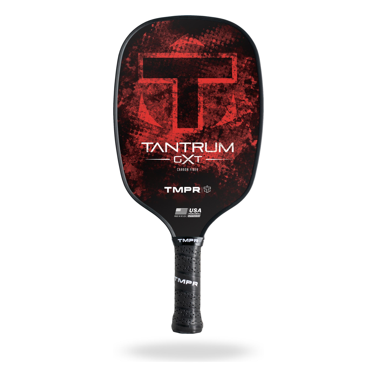 TMPR Tantrum GXT Pickleball Paddle in Red - Front View