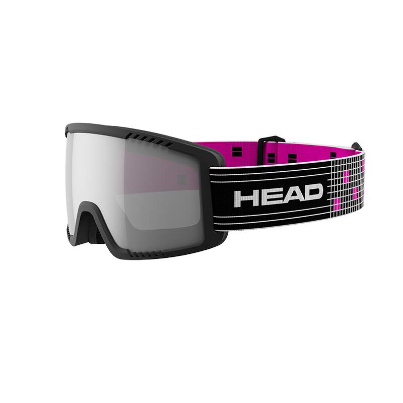 HEAD CONTEX YOUTH FMR Kids Ski Goggles, Silver VIS - side view