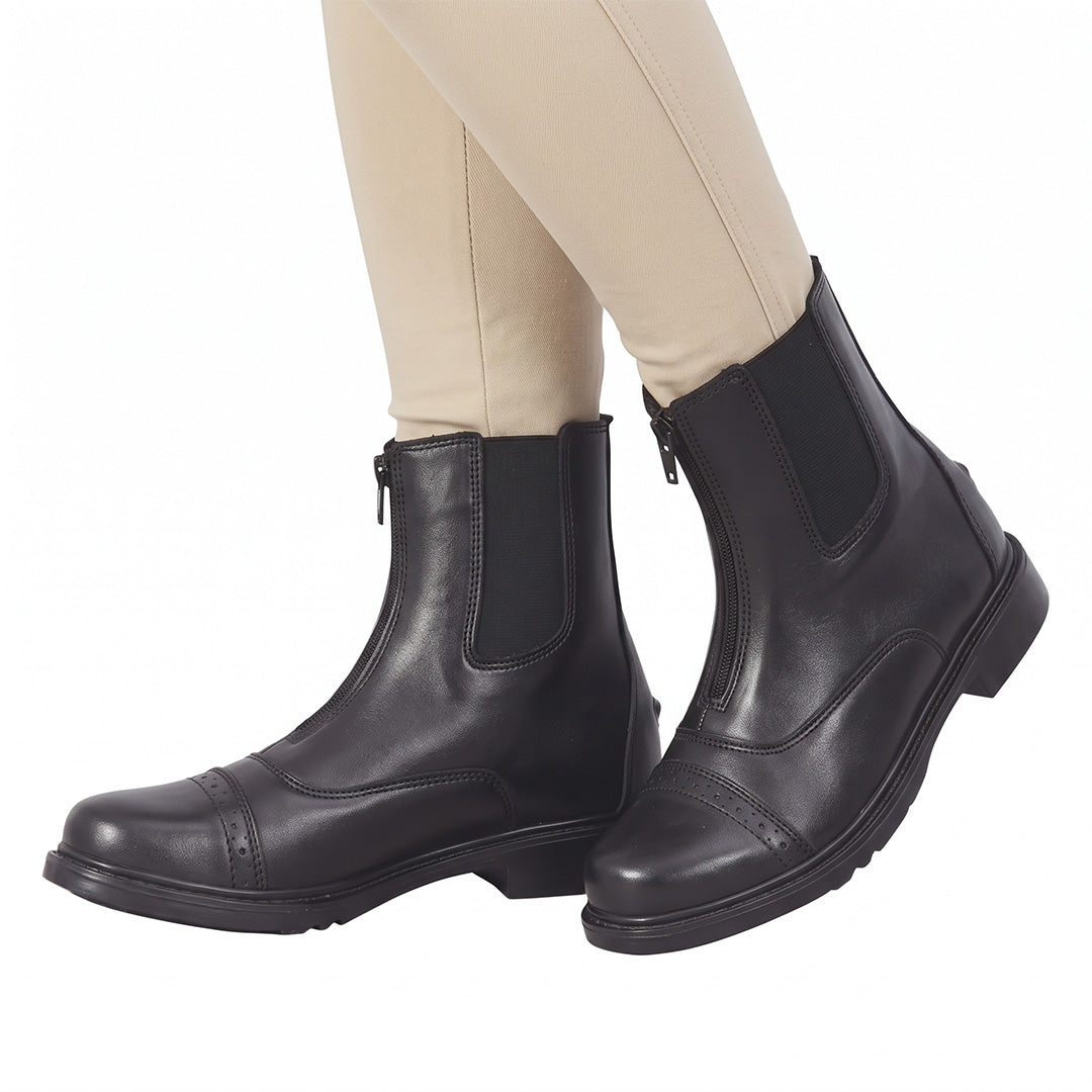 TuffRider Women's Starter Front Zip Paddock Boots Wide Regular