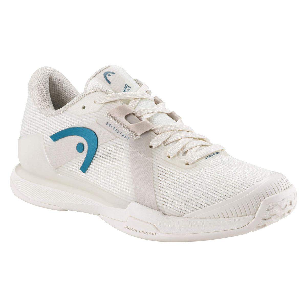 HEAD Sprint Pro 4.0 Womens Tennis Shoes, Chalk White/Twilight Blue, Size 8.5 - side view