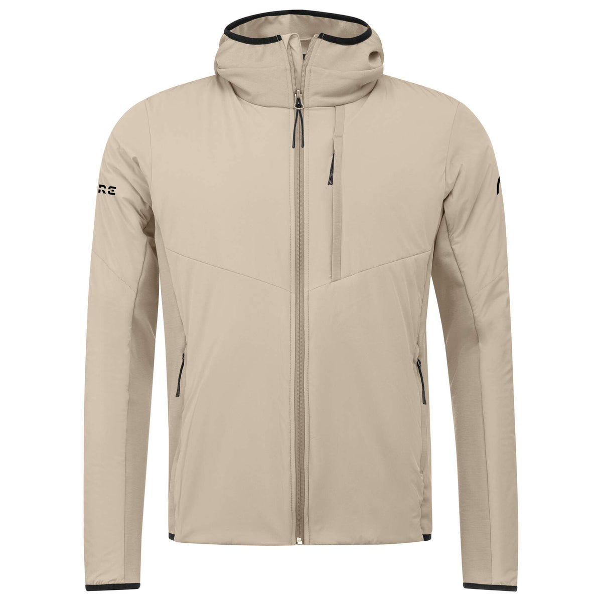 HEAD KORE Insulation Jacket Mens Hooded Midlayer in Cream - front view