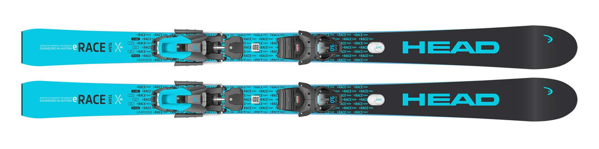 HEAD Worldcup e.Race Team Junior Race Skis, Black/Blue in Blue - top view