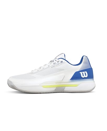 Wilson Rush Tour 5 Tennis Shoes, White/Deja Vu Blue/Lunar Rock product image