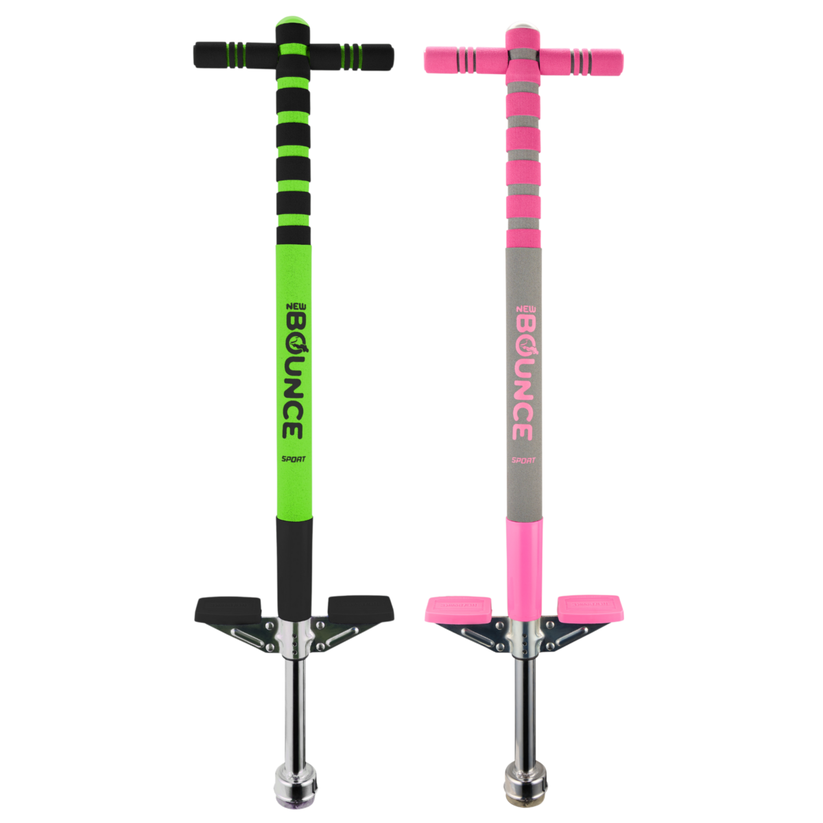 Green & Black and Pink & Grey Pogo Stick Combo