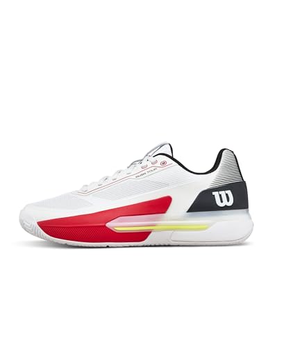 Wilson Rush Tour 5 Tennis Shoes, White/Black/Infrared product image