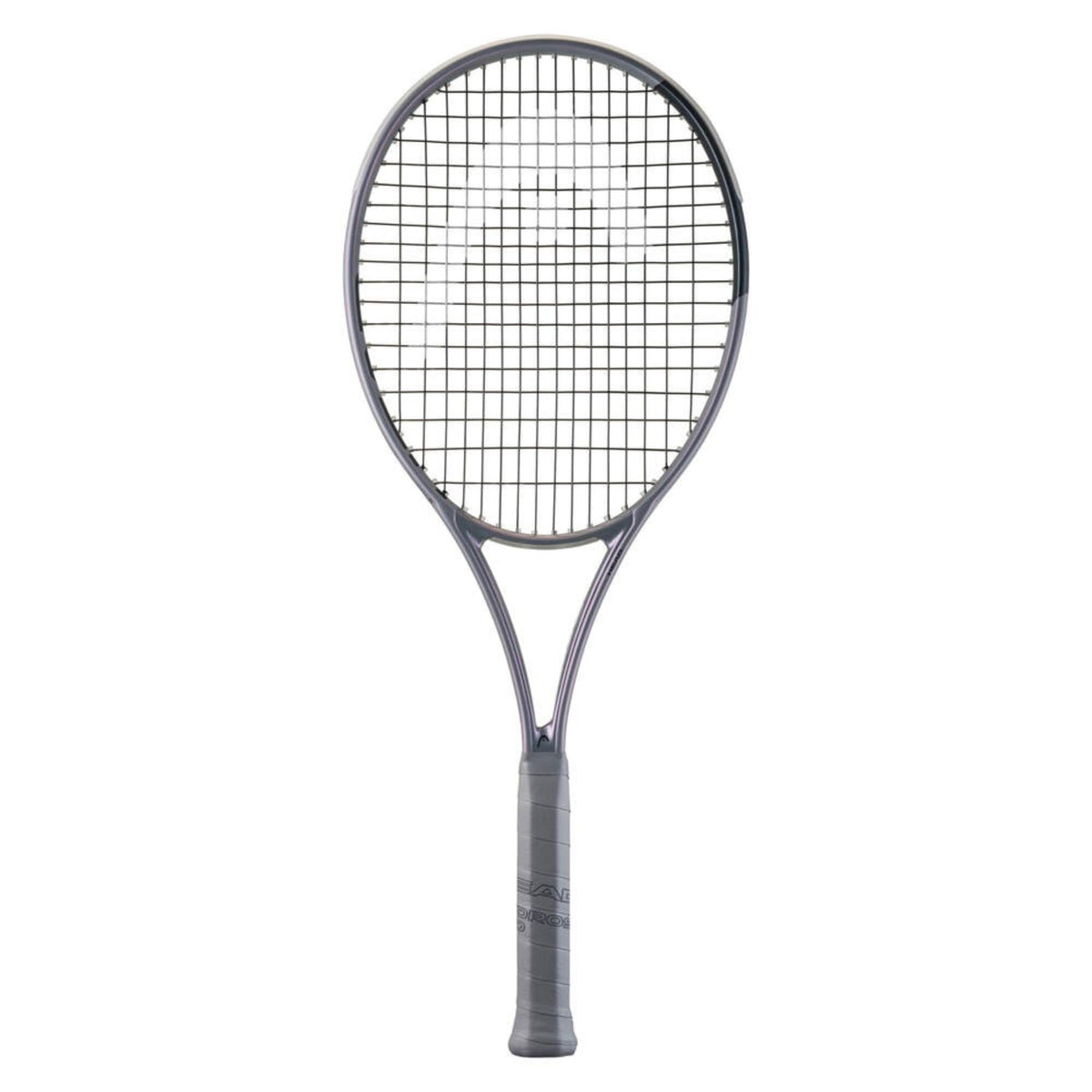 Tennis racquet with a squared head shape, strung face, and ergonomic handle designed for performance and control.