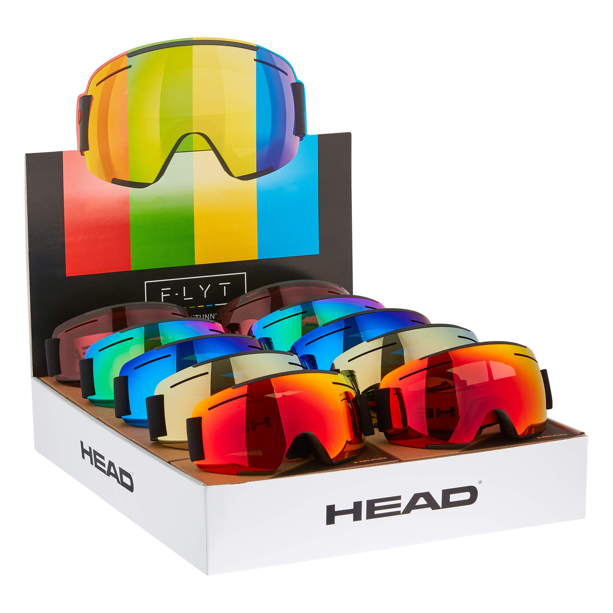 Head F-LYT PACK (10 pcs) Ski & Snowboard Goggles - official product view
