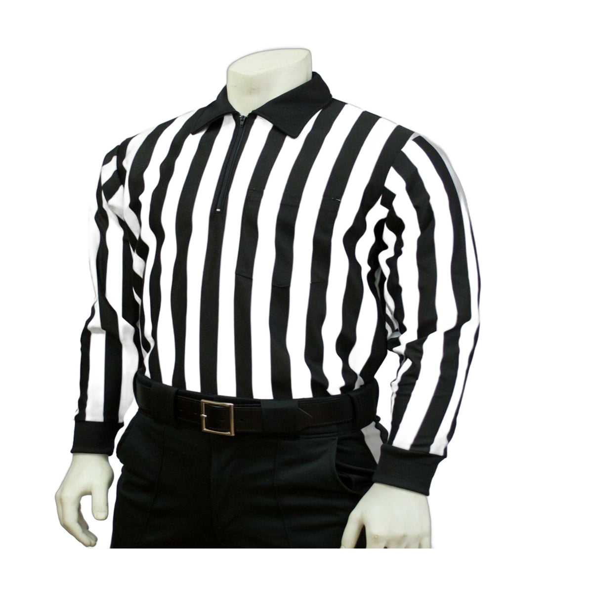 Smitty FBS-102 100% Polyester Long Sleeve Shirt 1" Stripes