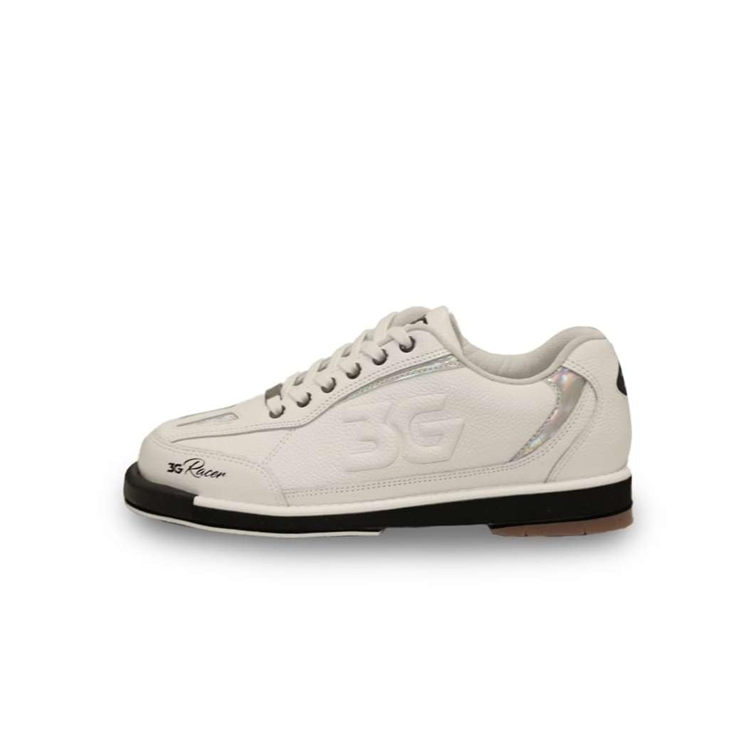 900 Global 3G Men's Racer Left Hand Bowling Shoes - White/Holo - view 1