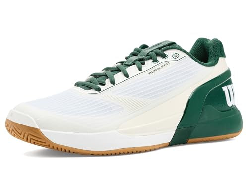 Wilson Rush Pro 5 Tennis Shoes, White/Sycamore/Gum product image