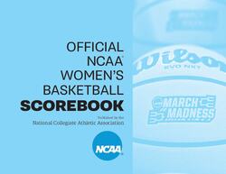 NCAA Women's Basketball Scorebook official NCAA cover