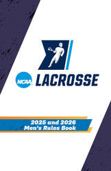 NCAA 2025 and 2026 Men's Lacrosse Rules Book official NCAA cover