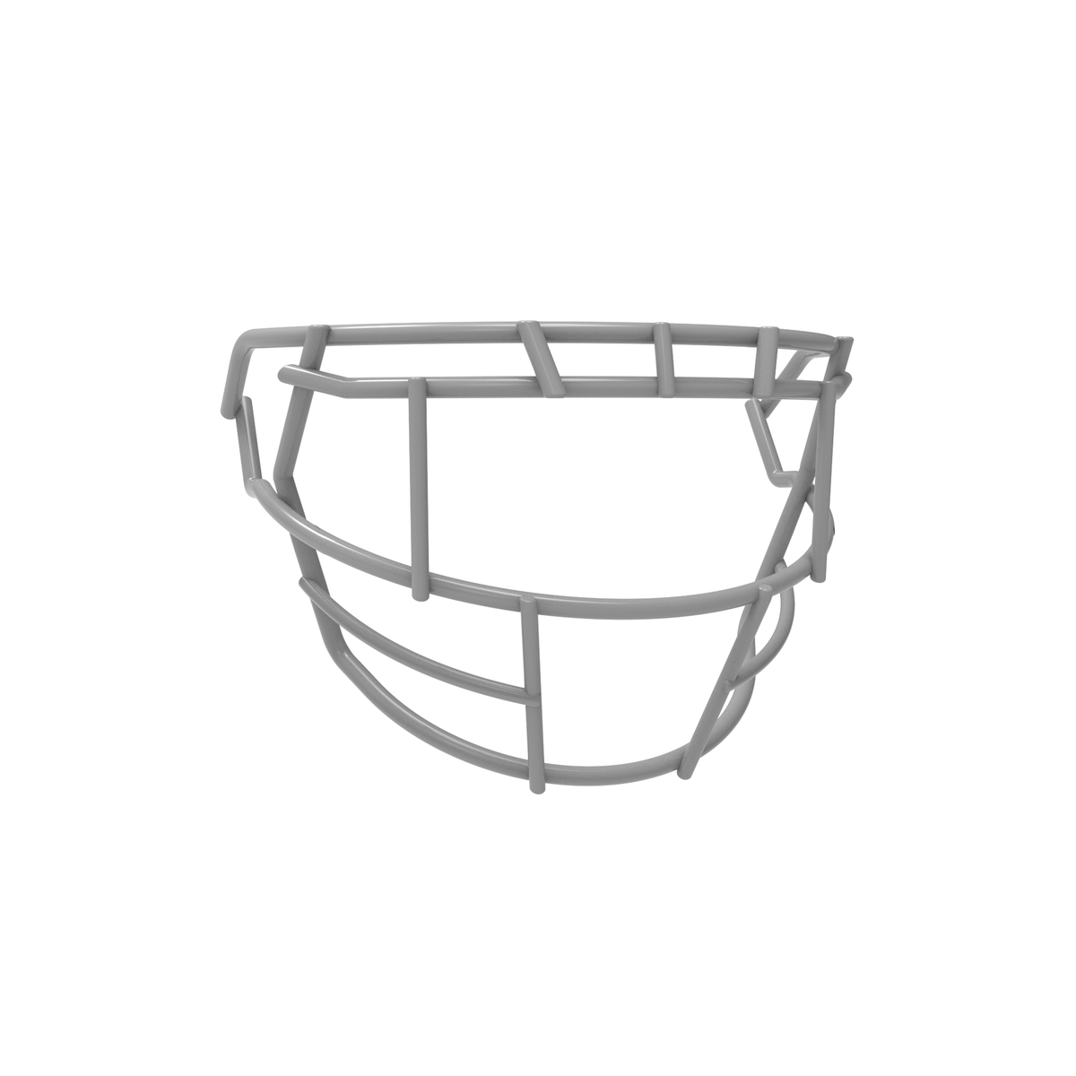 SCHUTT F7 EGOP 808-NB-VC premium football facemask in gray, displayed on a white background.