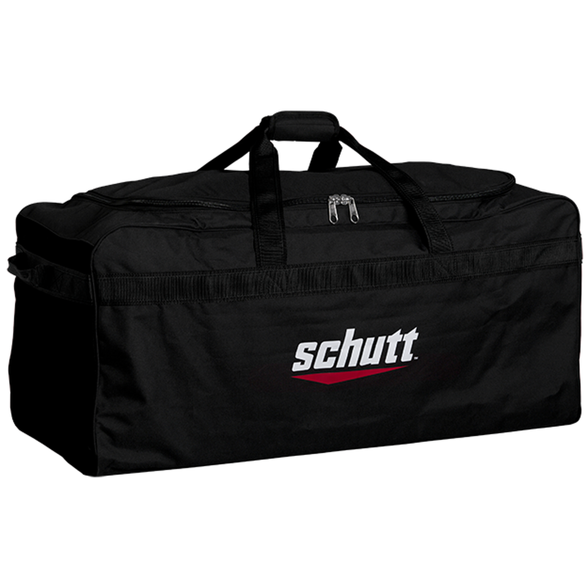 Schutt Large Team Equipment Bag 2.0 in black with dual carry handles and zippered top